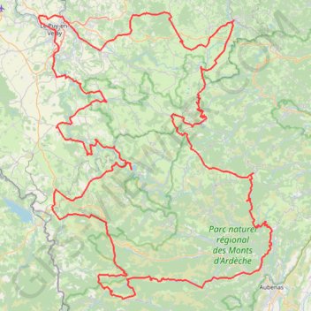 Trace GPS Le Puy-en-Velay, itinéraire, parcours