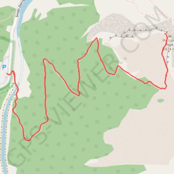 Trace GPS Ha Ling Peak, itinéraire, parcours
