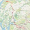 Trace GPS Munro hillwalk Meall Dearg Sgorr nam Fiannaidh Aonach Eagach, itinéraire, parcours