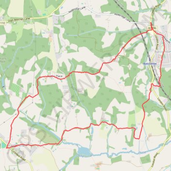 Trace GPS Balcombe to Staplefield Loop, itinéraire, parcours