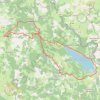 Trace GPS Naussac - Grandieu (tour du lac), itinéraire, parcours