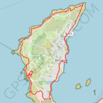 Trace GPS De Roscanvel à la Pointe des Espagnols, itinéraire, parcours