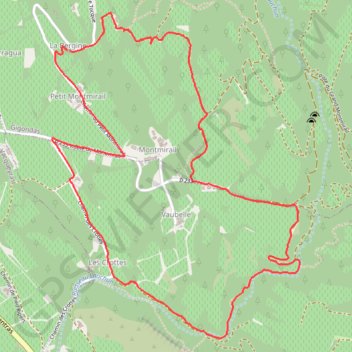 Trace GPS Moulin - Chaine - Les Crottes, itinéraire, parcours
