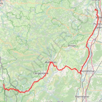 Trace GPS Chateaubourg - Villefort, itinéraire, parcours