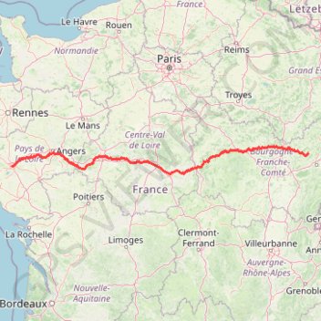Trace GPS GOTOES Export, itinéraire, parcours