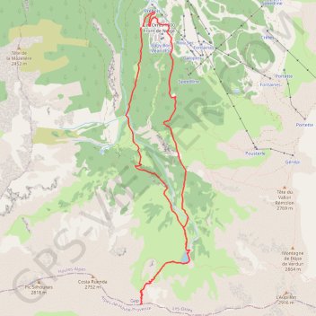 Trace GPS Col de l'âne, itinéraire, parcours