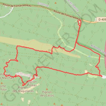 Trace GPS La Feuillardiere, itinéraire, parcours