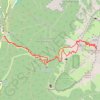 Trace GPS Chamechaude Directe NNW du sommet (Chartreuse), itinéraire, parcours