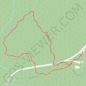 Trace GPS Lookout Trail - Menzies Trail - Loop Trail, itinéraire, parcours
