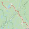 Trace GPS Mont-Tremblant - Lac Nominingue - Lac Saguay, itinéraire, parcours
