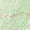 Trace GPS GR 9 - De Saint-Amour (Jura) à Mijoux (Ain), itinéraire, parcours
