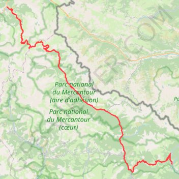 Trace GPS 5 Jausiers-Saint-etienne-de-tinee, itinéraire, parcours