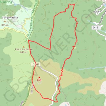 Trace GPS Foret et Plateau de l'Escandorgue, itinéraire, parcours