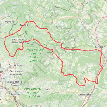 Trace GPS BRM300 Nyons Fred07-16628977, itinéraire, parcours