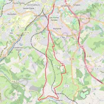 Trace GPS De Limoges à Solignac, itinéraire, parcours