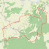 Trace GPS Rando aux confins de trois départements (Aube, Yonne, Côte d'Or), itinéraire, parcours