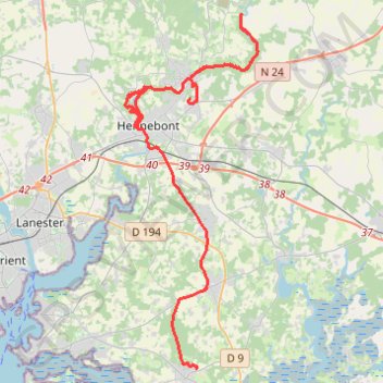 Trace GPS 2019-01-02 14:09, itinéraire, parcours