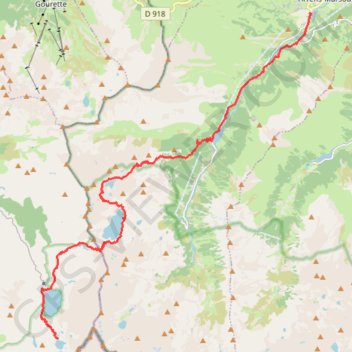 Trace GPS Du refuge d'Arrémoulit à Arrens-Marsous, itinéraire, parcours
