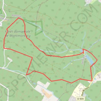 Trace GPS Forêt de Montmorency - Château de la Chasse, itinéraire, parcours
