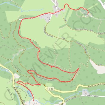 Trace GPS Sentier des hameaux morts pour la France, itinéraire, parcours