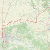 Trace GPS Nemours à Orléans, itinéraire, parcours