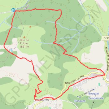 Trace GPS De Beuil au Col de l'Espau, itinéraire, parcours