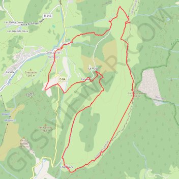 Trace GPS Gresse en Vercors ASM 01-10-23, itinéraire, parcours