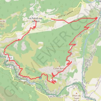 Trace GPS Route des Cretes, itinéraire, parcours