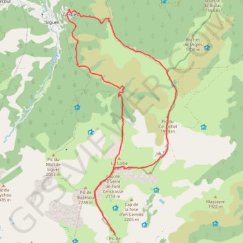 Trace GPS Pic de Bèze, itinéraire, parcours