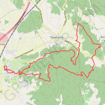 Trace GPS Autour d'Allan, itinéraire, parcours