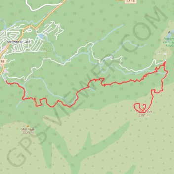 Trace GPS Keller Peak, itinéraire, parcours