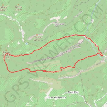 Trace GPS Autour des Dentelles de Montmirail, itinéraire, parcours