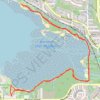Trace GPS Port Moody - Shoreline Trail, itinéraire, parcours