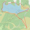 Trace GPS Tour du lac de Charpal, itinéraire, parcours