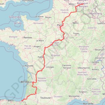 Trace GPS EuroVélo 3, itinéraire, parcours