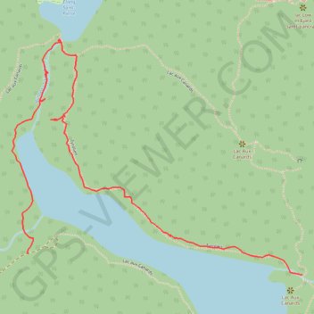 Trace GPS Piste tyrolienne, itinéraire, parcours
