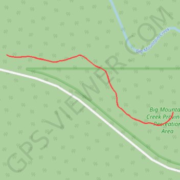 Trace GPS Big Mountain Creek, itinéraire, parcours