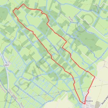 Trace GPS Saint-Hilaire-la-Palud, itinéraire, parcours