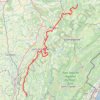 Trace GPS Jura français entre Alaise et Cuisiat, itinéraire, parcours