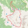 Trace GPS Etang d'Ayes, cabane de Thau, col de la Crouzette, itinéraire, parcours