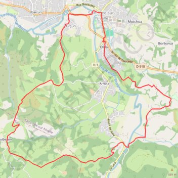 Trace GPS Redoute de Saint-Pée-sur-Nivelle, itinéraire, parcours