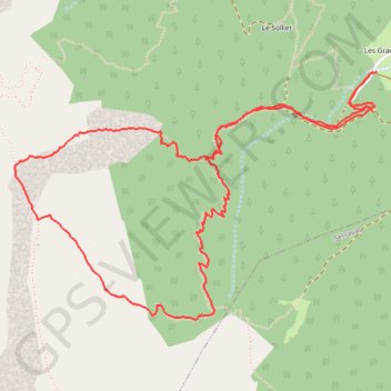 Trace GPS Tournette - le Bouton, itinéraire, parcours