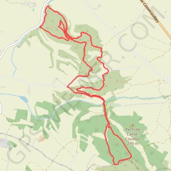 Trace GPS Les Communaux, Bois des Canonges, itinéraire, parcours