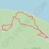 Trace GPS Murdochville - Gaspé, itinéraire, parcours