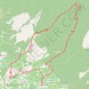 Trace GPS Combe de Curnier Demoiselles Coiffees, itinéraire, parcours