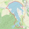 Trace GPS Lac d'Amance, itinéraire, parcours
