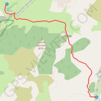 Trace GPS Cabane de Pré Peyret au refuge de Chaumailloux, itinéraire, parcours