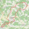 Trace GPS Brantôme 39 kms, itinéraire, parcours