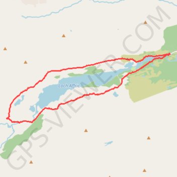 Trace GPS Glen Affric, itinéraire, parcours