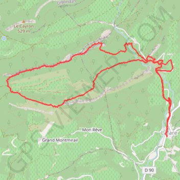 Trace GPS Dentelles Montmirail, itinéraire, parcours